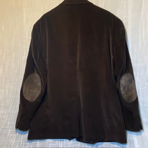 Stafford Essentials Mens 50R Brown Corduroy Cotton Sport Coat Blazer Elbow Patch - Picture 2 of 12